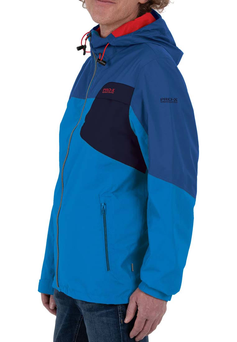 Pro X Herren Leicht Regenjacke mit kontrastfarbenem Innenfutter MASON