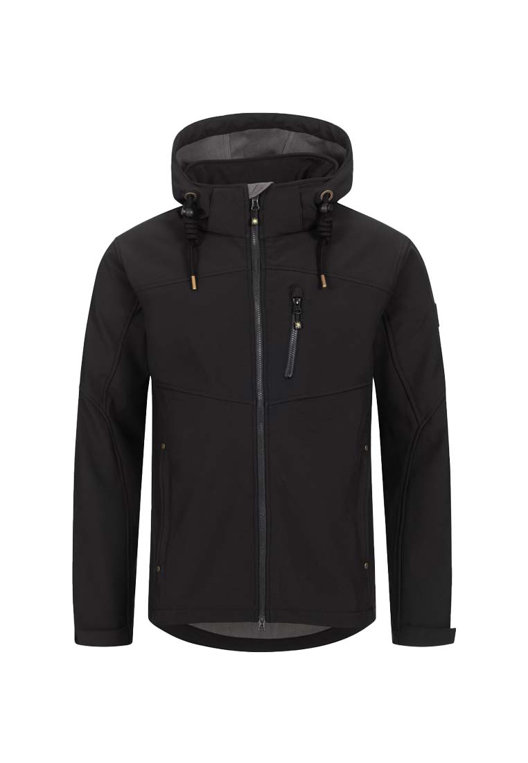 Ankerglut Herren Softshelljacke mit Kapuze 191111
