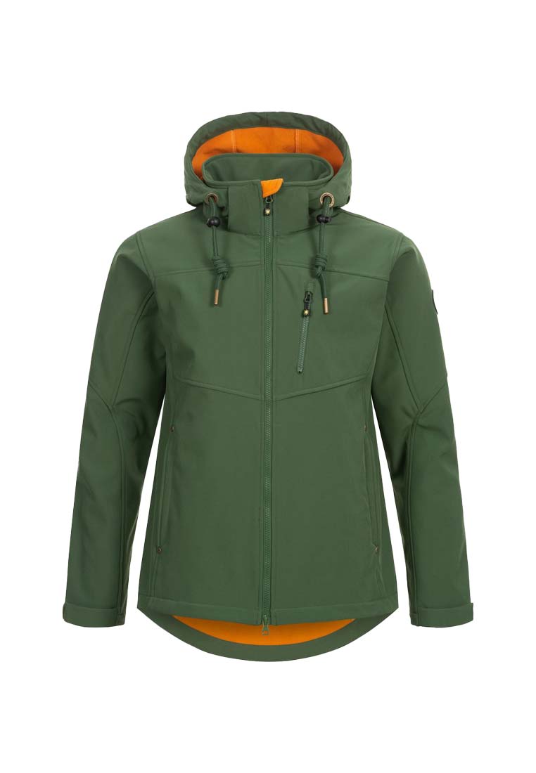 Ankerglut Herren Softshelljacke mit Kapuze 191111