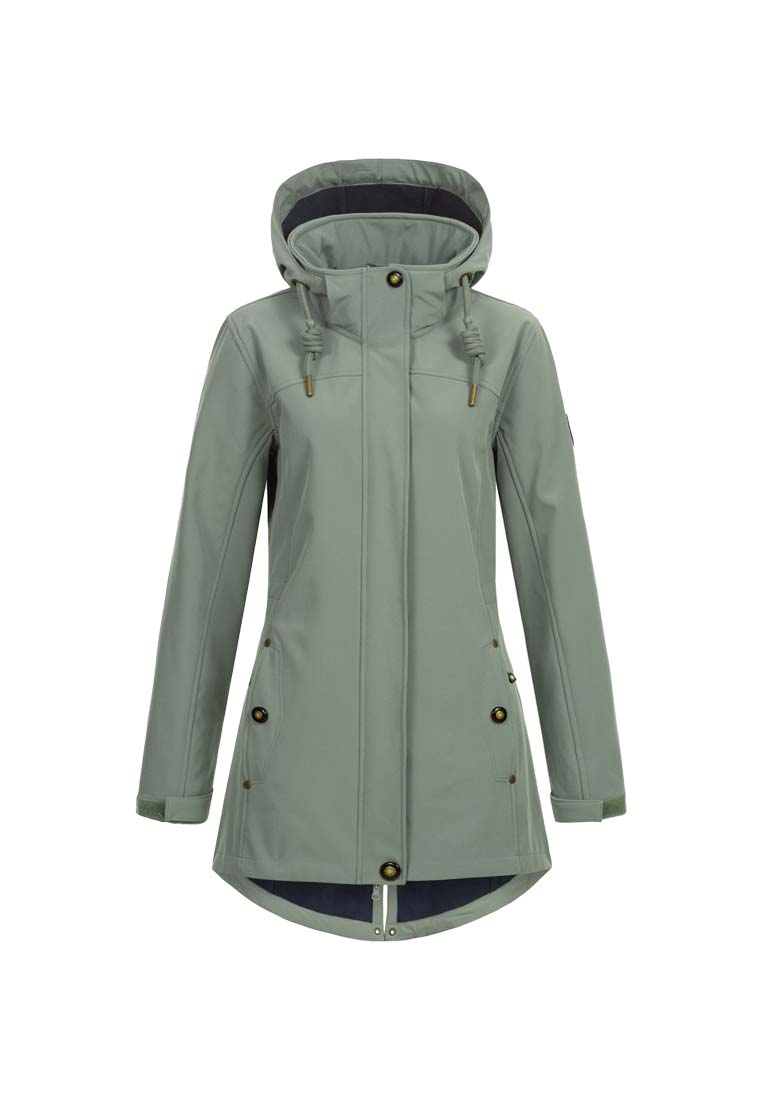 Ankerglut Damen Softshellmantel mit Kapuze 191112