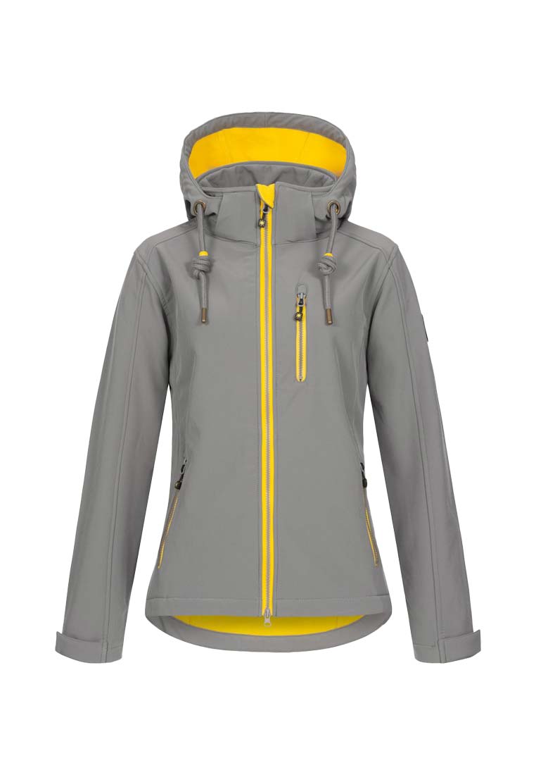 Ankerglut Damen Softshelljacke mit Kapuze 191110