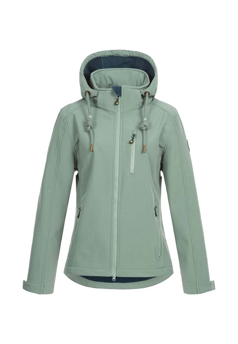 Ankerglut Damen Softshelljacke mit Kapuze 191110
