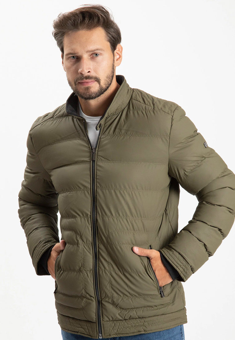 Cross Jeans Herren Übergangsjacke  mit Stehkragen