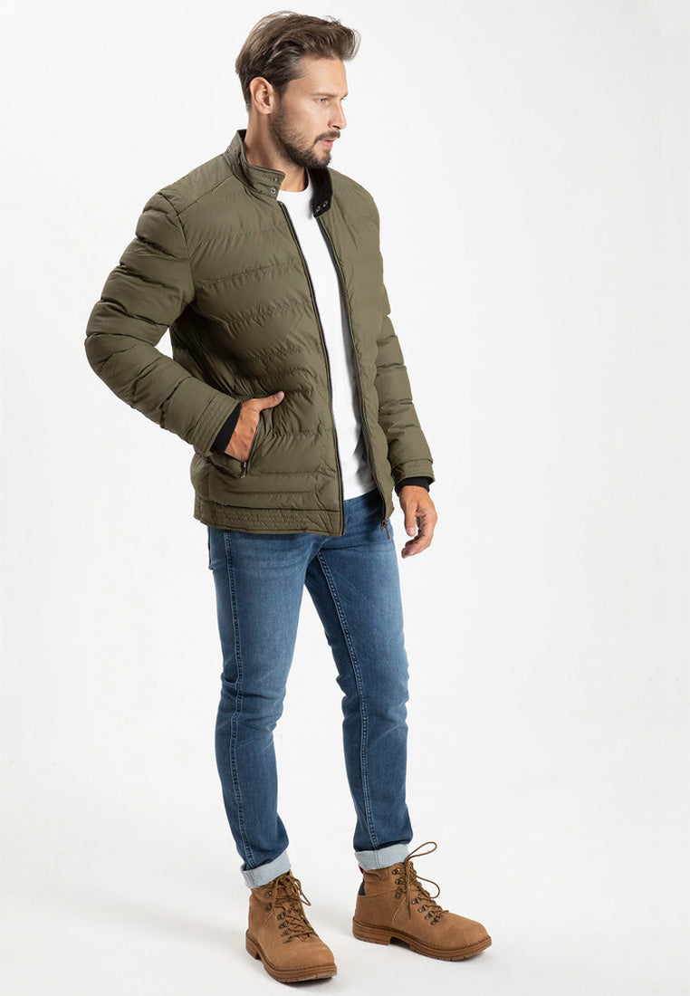 Cross Jeans Herren Übergangsjacke  mit Stehkragen