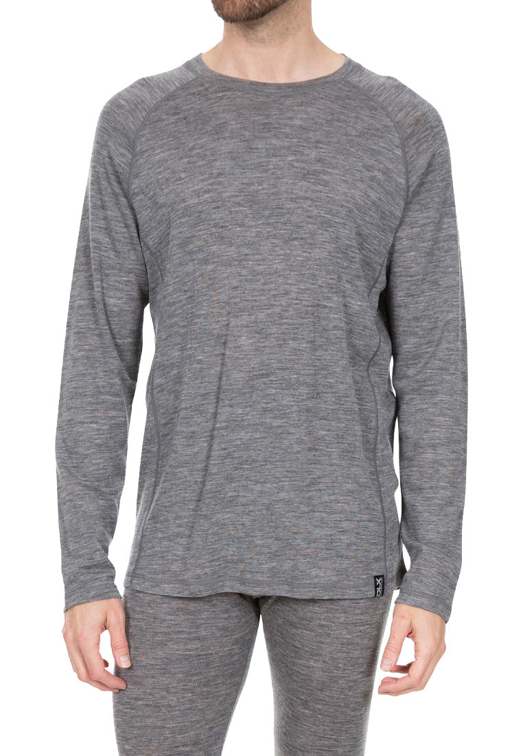 DLX Herren Langarm Funktionsshirt aus Merinowolle WEXLER