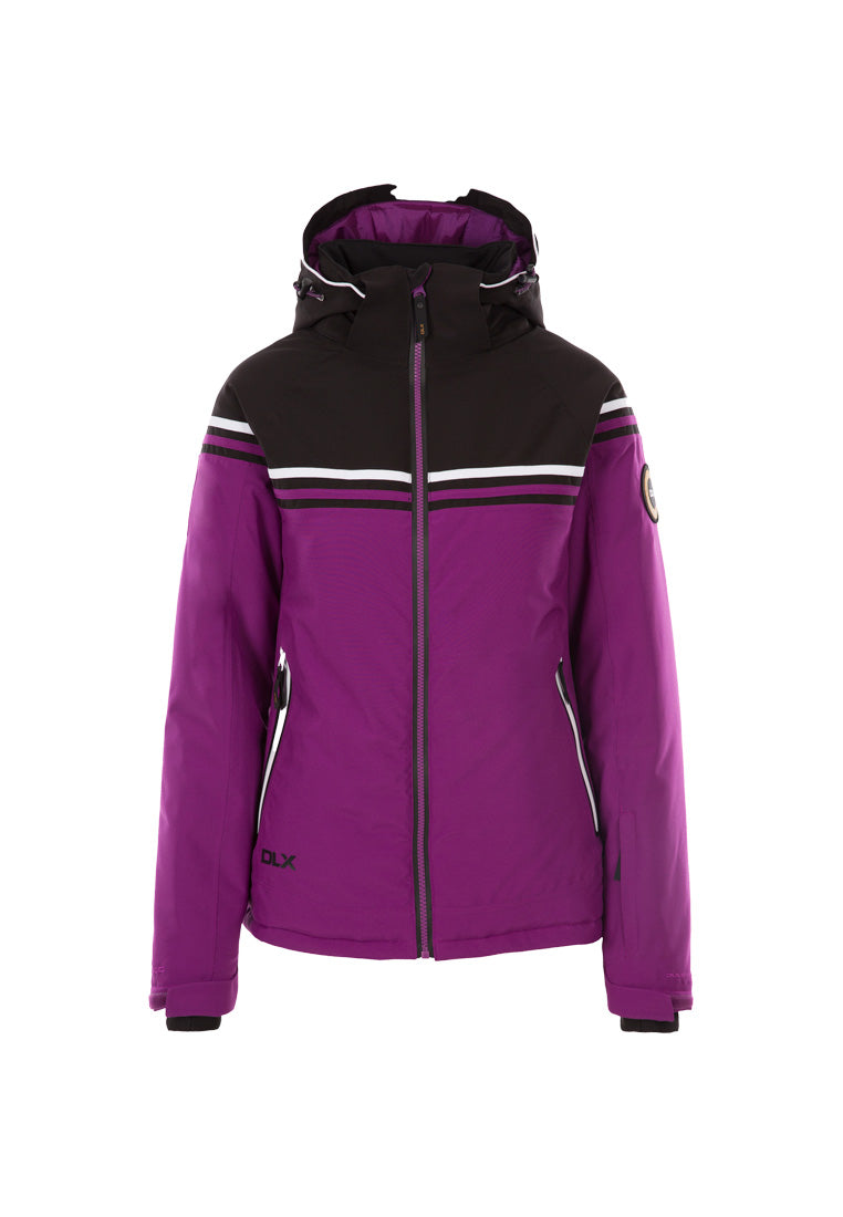 DLX Damen Skijacke mit Kapuze und Schneefang SHARLA