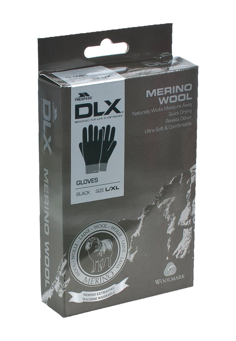 DLX Unisex Handschuhe aus 100% Merinowolle NAOKI