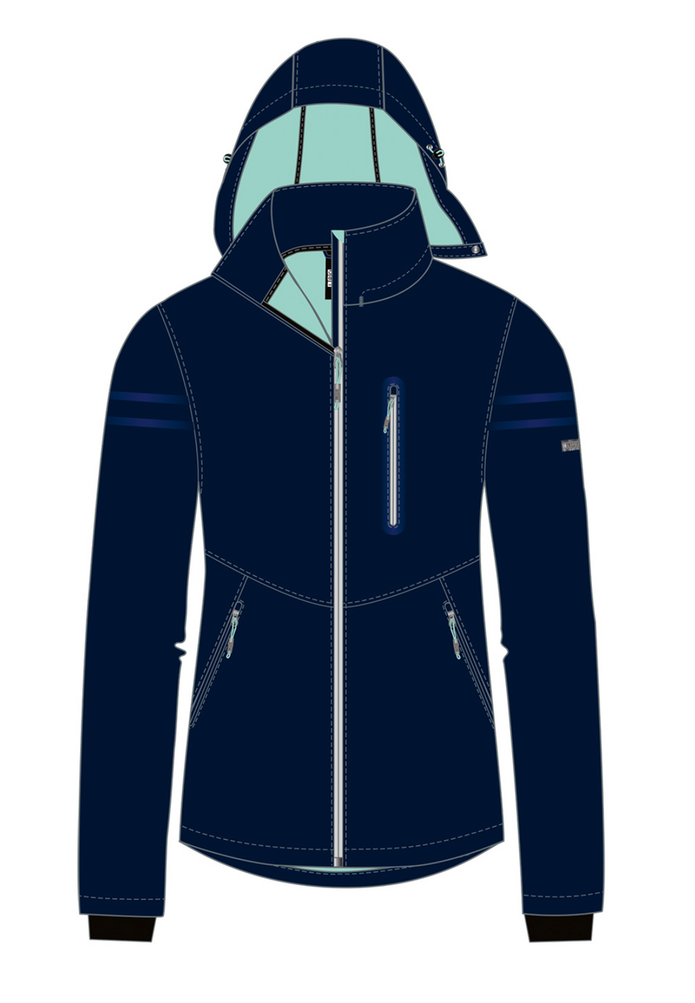 LPO Damen Softshelljacke mit Kapuze Vanessa