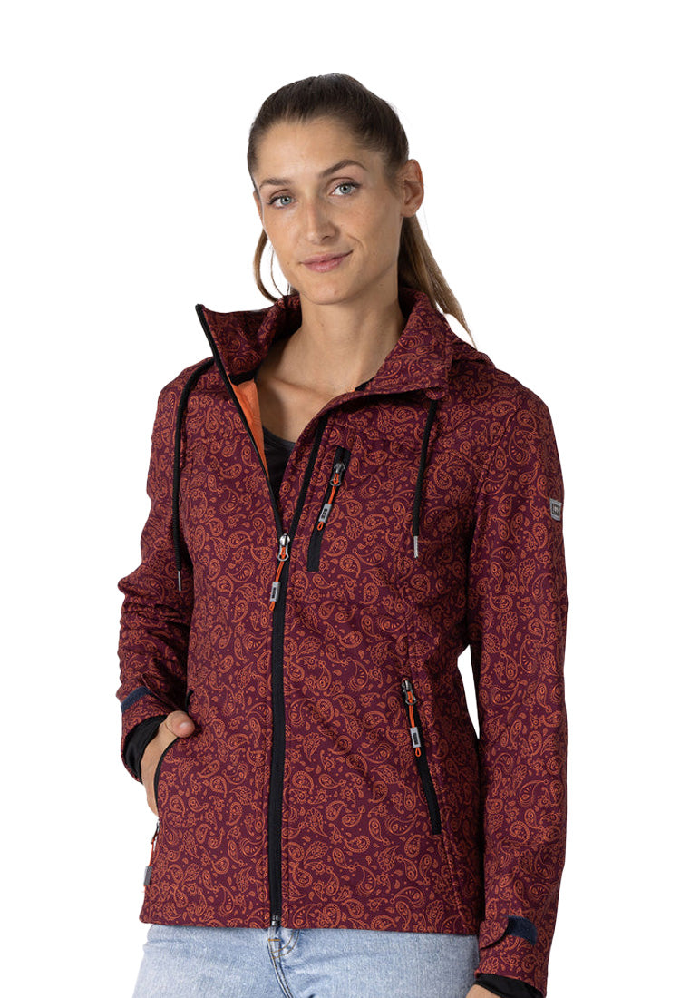 LPO Damen Softshelljacke mit Allover Druck Sarina