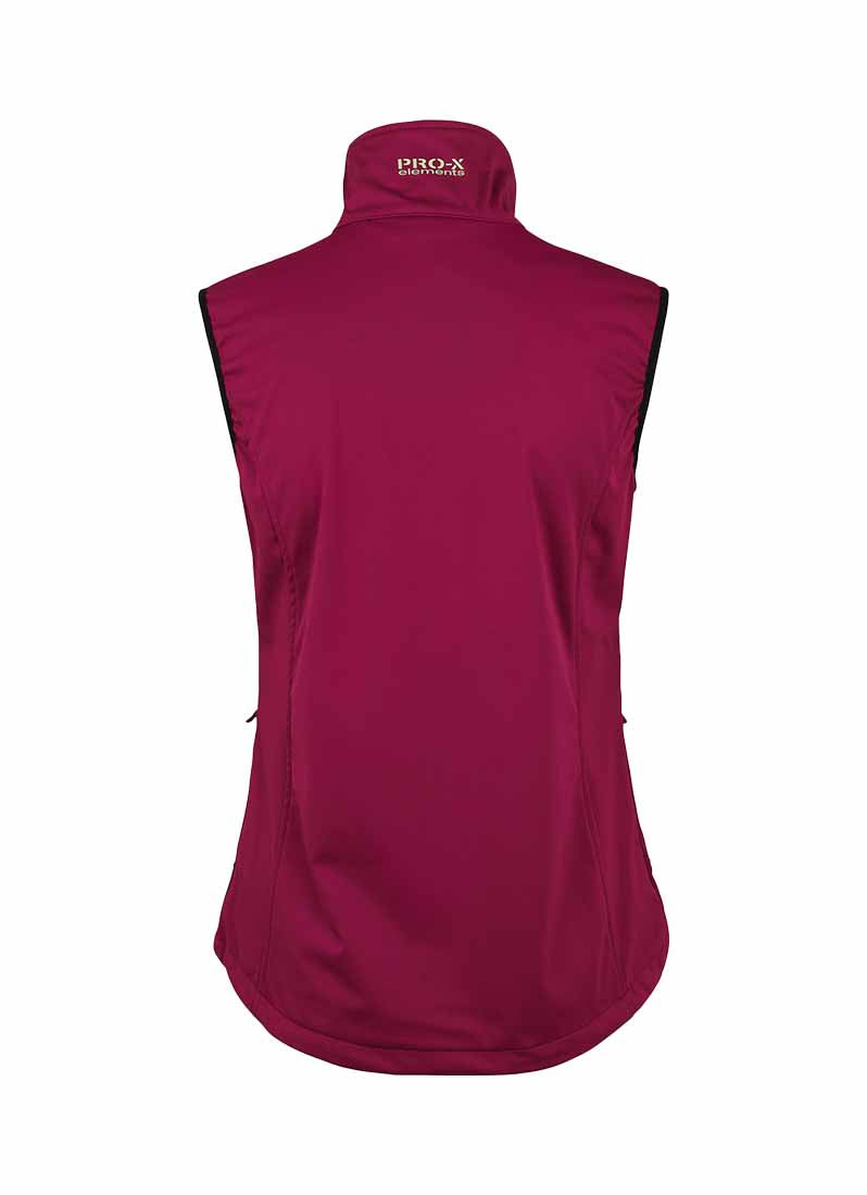 Pro X Elements Damen Softshellweste - berry